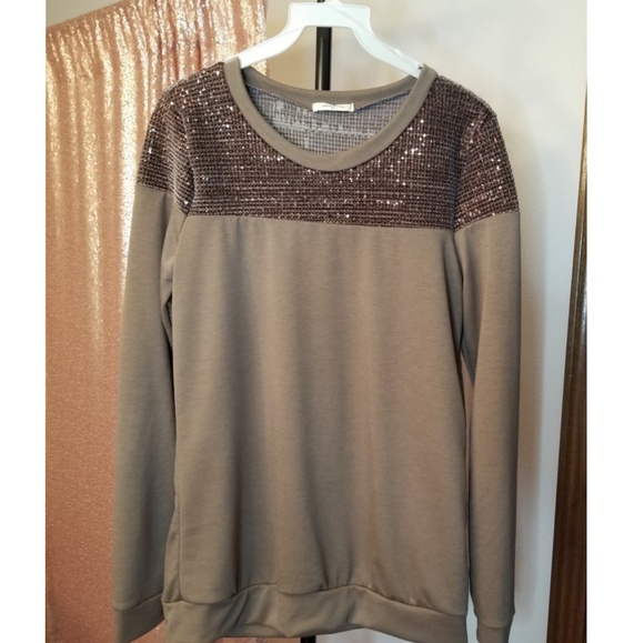 Sequin Shoulder Sweater - Picture 3 of 4